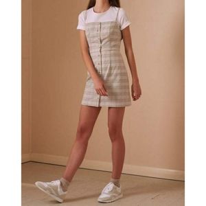 The Fifth Label Violet Check Dress in Sand L